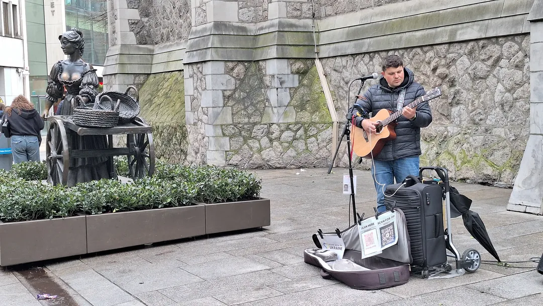 Bilde av gatesanger i Dublin